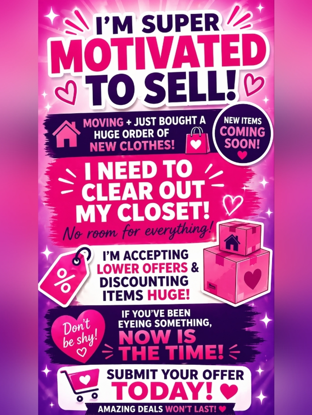 EVERYTHING MUST GO SALE!